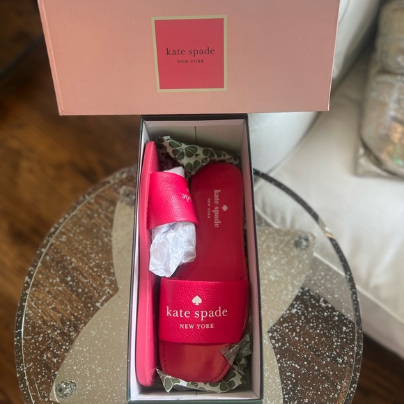Kate Spade NWB Peyton Slides Bikini Pink Size 9 - Picture 5 of 5